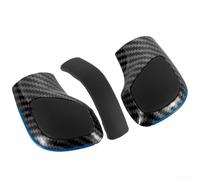 Innen-Schaltknauf-Seitenabdeckung aus Karbonfaser-Optik ABS-Leder für Golf 6 7 R MK6 für Passat B7 B8 CC R20 Automotive Trim (B)