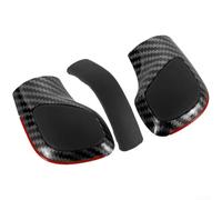 Innen-Schaltknauf-Seitenabdeckung aus Karbonfaser-Optik ABS-Leder für Golf 6 7 R MK6 für Passat B7 B8 CC R20 Automotive Trim (A)