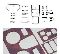 Innenraum Dekor Cockpit für Isuzu D-Max 2008-2012 Wurzelholz Optik 19tlg