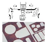 Innenraum Dekor Cockpit für Mercedes Vito W639 2003-2006 Wurzelholz Optik 22tlg