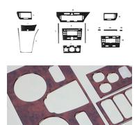 Innenraum Dekor Cockpit für Opel Astra H 2005-2010 Wurzelholz Optik 13tlg