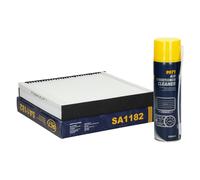 Innenraumfilter + 9971 Air Condition Cleaner 520 ml passend für Ford Transit 2.2