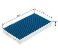 Innenraumfilter BOSCH 0 986 628 583