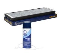 Innenraumfilter Aktivkohlefilter + Klimaanlagenreiniger für Audi 80 A4 VW Passat