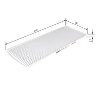BOSCH Filter, Innenraumluft 1987432010 für Vaughall CHEVROLET Opel HOLDEN