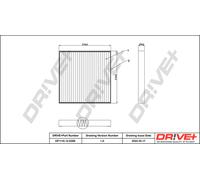 Innenraumfilter Drve+ DP1110.12.0298 Aktivkohlefilter für SMART FORTWO 451 CDi