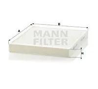 Innenraumfilter hinter dem Handschuhfach Partikelfilter CU 2757 MANN-FILTER