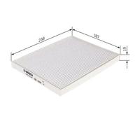 Innenraumfilter Partikelfilter 1 987 432 224 BOSCH für KIA HYUNDAI