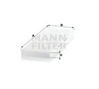 Innenraumfilter Partikelfilter CU 4151 MANN-FILTER für OPEL VECTRA B CC VECTRA B