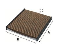 INNENRAUMFILTER POLLENFILTER FÜR VW GOLF VII VARIANT (BA5, BV5) - VALEO 701020