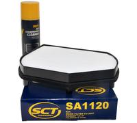 Innenraumfilter SA1120 + Klimaanlagen Reiniger 520 ml für Mercedes C-Klasse W202