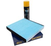 Innenraumfilter SA1304 + Reiniger Klima für VW Golf Passat Audi A3 TT Seat Skoda