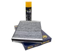 Innenraumfilter Febi 32576 + Klima Reiniger für Opel Corsa D Adam Toyota Corolla