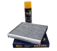 Innenraumfilter SAK205 + Reiniger Klimaanlage für Honda Accord CR-V Civic Legend