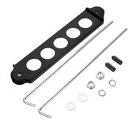 INOOMP Aluminiumlegierung Autobatteriehalterung Batterieklemmenhalter Kfz Batteriehalter Stabil Vibrationsfest Einfache Installation für Auto und Fahrzeug