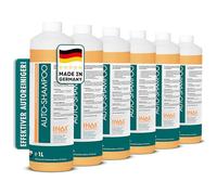 INOX® - Nano Line Autoshampoo Konzentrat 6x1L | Autoreiniger für PKW, LKW, Wohnmobil und Motorrad | Autoshampoo für Hochdruckreiniger | Sanfte Reinigung