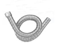 Inscrip Auto Standheizung Abgasrohr, Edelstahl Dual-Layer Abgasrohr Mit Kappe, Abgasschlauch für Stromerzeuger mit 2 Rohr Klemme, Auspuffrohr Standheizung, Passend For Webasto,Eberspächer (24mm 60cm)