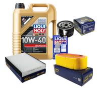 INSPEKTIONSKIT FILTER LIQUI MOLY ÖL 5L 10W-40 für Renault Kangoo KC0/1 Clio II