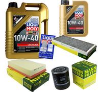 INSPEKTIONSKIT FILTER LIQUI MOLY ÖL 6L 10W-40 für Audi Cabriolet 8G7 B4 2.6