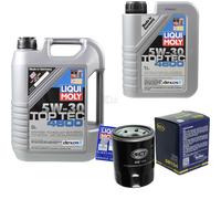 INSPEKTIONSKIT FILTER LIQUI MOLY ÖL 6L 5W-30 für Ford KA RU8 1.2 Fiat Panda 169