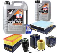INSPEKTIONSKIT FILTER LIQUI MOLY ÖL 6L 5W-30 für Toyota Corolla Verso ZER_