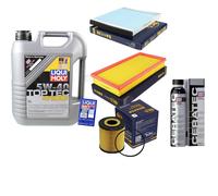 Inspektionspaket 5L Liqui Moly Top Tec 4100 5W-40 für Volvo V40 Kombi 1.8 S40 I