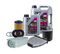 Inspektionspaket Mahle Filterpaket Liqui Moly 5W-30 für Mercedes GLK-CLASS