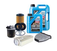 Inspektionspaket Mahle Inspektionsset Liqui Moly 5W-30 für Mercedes GLK-CLASS (X