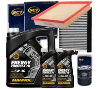 Inspektionspaket+mannol 5w30 Öl Für 2.2 Tdci Ford Transit 85-140 Ps Ab Bj 04.06 Luftfilter: 1a First Automotive: A63377 Abakus: 30102127 Amc Filter
