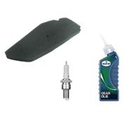 Inspektionsset Luftfilter Zündkerze Getriebeöl - passend für Piaggio Sfera 50 NSL - Servicepaket für Wartung & Pflege