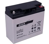 intAct Block-Power AGM Batterie 12V 24Ah - auslaufsicher und wartungsfrei - vielseitige AGM Versorgungsbatterie - für Freizeitbereich, Notstromanlagen, Sicherheitssysteme - Maße (LxBxH): 181x77x167mm