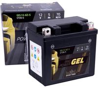 Intact Bike-Power GEL Motorradbatterie GEL12-6ZS 5Ah (DIN 50616) YTZ6-S, YTZ6V, TTZ7S-BS