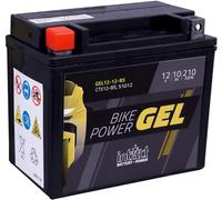 intAct - GEL MOTORRADBATTERIE Bike-Power GEL12-12-BS. Ersetzt YTX12, YTX12-BS. Motorradbatterie 12V 10Ah 210A. Maße: 150x87x132mm. Mit bis zu 30% mehr Startleistung.