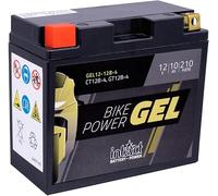 Intact Bike-Power GEL Motorradbatterie GEL12-12B-4 10Ah (DIN 51015) YT12B-BS, YT12B-4