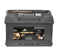 intAct Premium-Power PP75MF, 30% mehr Startleistung, wartungsfreie Autobatterie 12V 75Ah 720 A (EN), Schaltung 0 (Pluspol rechts), Maße (LxBxH): 278x175x175mm
