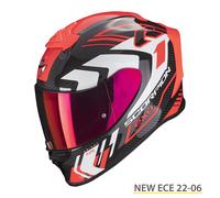 Integral Helm Motorrad Scorpion EXO R1 CARBON EVO Supra Rot Weiss L Helmet