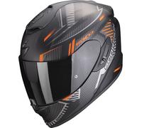 Integral Motorradhelm Scorpion EXO-1400 EVO Air Shell schwarz-orange matt XL