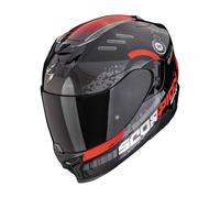Integral Motorradhelm Scorpion EXO-520 EVO AIR TITAN metallic schwarz-rot Ausverkauf XS