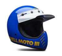 Integralhelm BELL Moto-3 Classic Glänzendes BlauL Glänzendes Blau