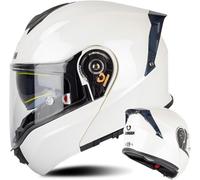 Integralhelm für Motorradfahrer, modular, Antibeschlag-Doppel-Sonnenblende, Klapphelm für Cross-Country-Fahrer, Moped-Rennhelm, Unisex, Erwachsene, Herren und Damen, DOT/ECE-Zulassung K,XXXXL=67-68cm