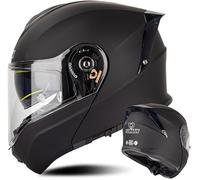 Integralhelm für Motorradfahrer, modular, Antibeschlag-Doppel-Sonnenblende, Klapphelm für Cross-Country-Fahrer, Moped-Rennhelm, Unisex, Erwachsene, Herren und Damen, DOT/ECE-Zulassung I,XXXXL=67-68cm