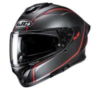 HJC Integralhelm C71 Quez schwarz-rot matt Größe XS