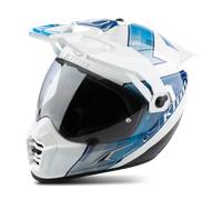 Klim Krios Pro Spectrum Carbon ECE/DOT Enduro Helm, weiss-blau, Größe 3XL für Männer