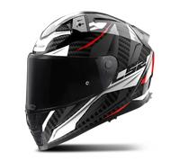 LS2 FF811 Vectror II Carbon Savage Helm, weiss-carbon, Größe 4XL 67 68 für Männer