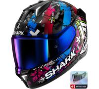 Integralhelm Shark SKWAL i3 HELLCAT Black Chrom Blue