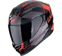 Integrierter Motorradhelm Scorpion EXO-520 EVO AIR LENA schwarz-rot Ausverkauf XL
