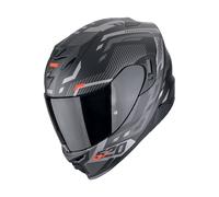Integrierter Motorradhelm Scorpion EXO-520 EVO AIR RANKA mattschwarz-silber-rot Ausverkauf 2XL