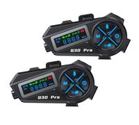 Intercom Motorrad Headset Motorradhelm für 2 Personen Helm Fahrrad Kommunikationssystem Gegensprechanlage 2er Set Kopfhörer Motorrad Freisprecheinrichtung Bluetooth für Motorradhelm Fahrradhelm