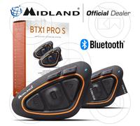 Intercom Motorrad Helm Bluetooth Midland BTX1 PRO S 2022 Radio FM Bluetooth