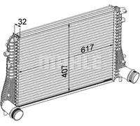 Ladeluftkühler MAHLE CI 207 000P für Seat VW Skoda Audi Leon Golf Plus V Yeti TT